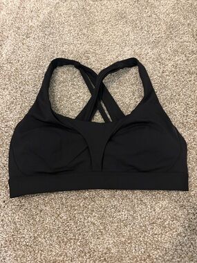 lululemon athletica Black Cross-Back Sports Bra